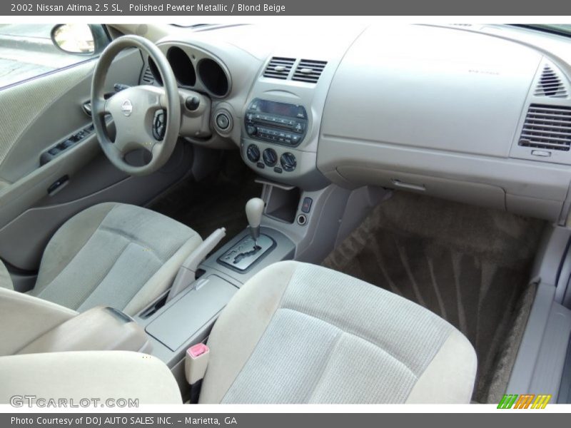 Polished Pewter Metallic / Blond Beige 2002 Nissan Altima 2.5 SL