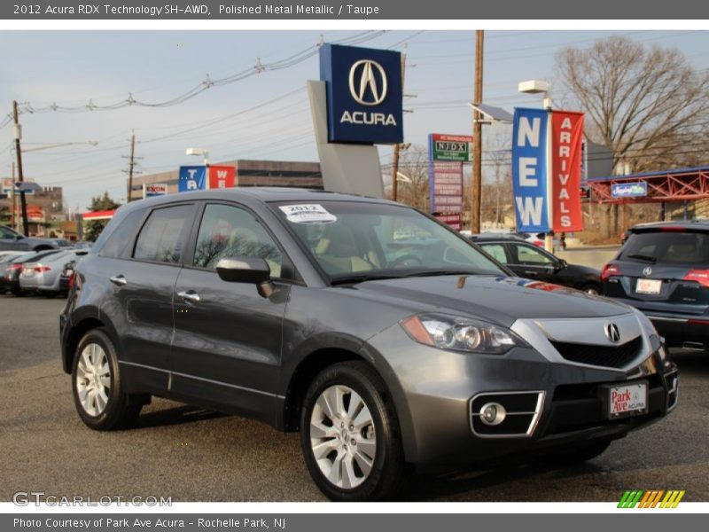 Polished Metal Metallic / Taupe 2012 Acura RDX Technology SH-AWD