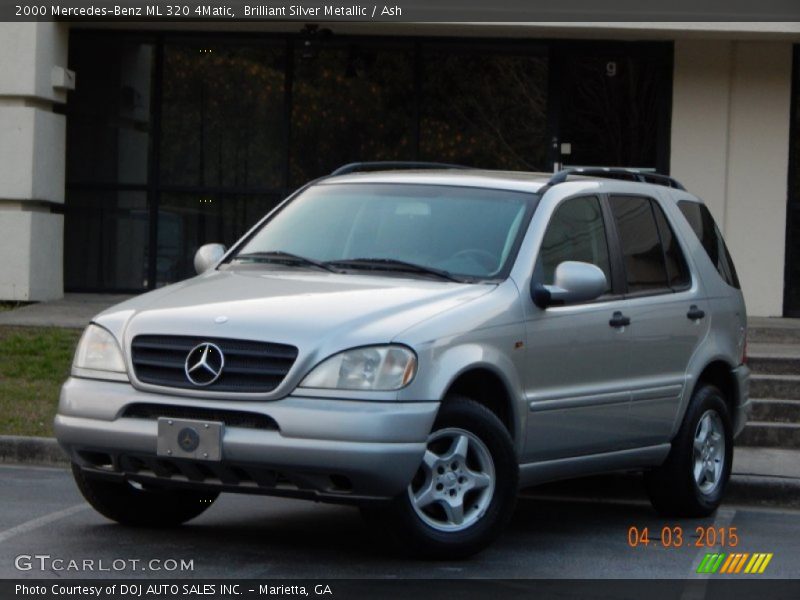 Brilliant Silver Metallic / Ash 2000 Mercedes-Benz ML 320 4Matic