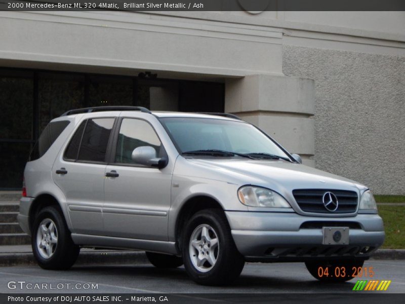 Brilliant Silver Metallic / Ash 2000 Mercedes-Benz ML 320 4Matic