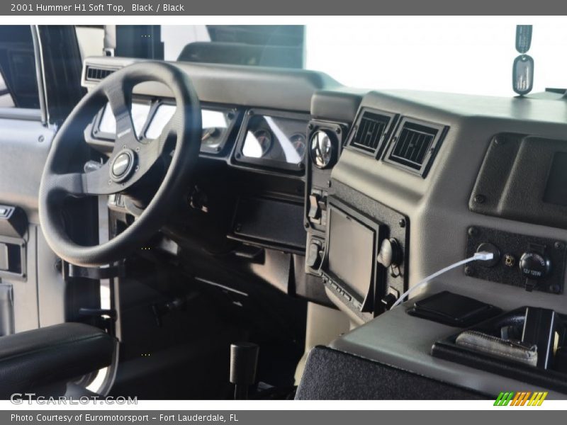 Black / Black 2001 Hummer H1 Soft Top