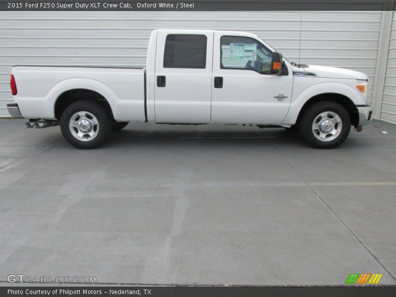Oxford White / Steel 2015 Ford F250 Super Duty XLT Crew Cab