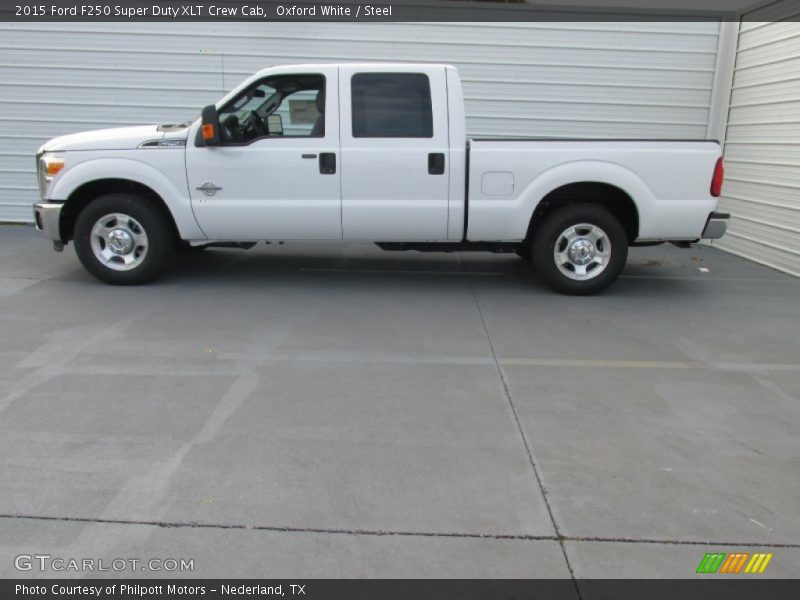 Oxford White / Steel 2015 Ford F250 Super Duty XLT Crew Cab