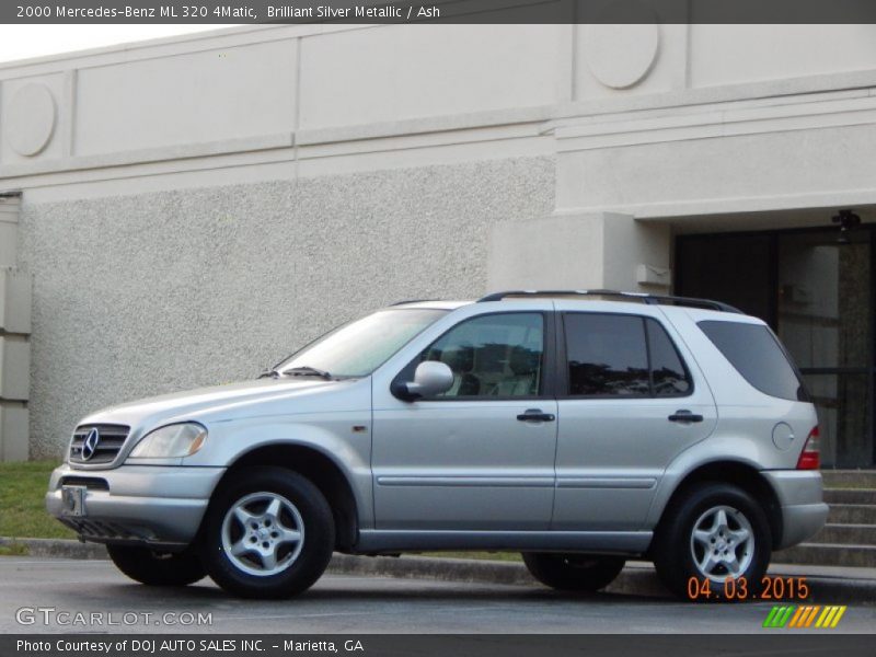 Brilliant Silver Metallic / Ash 2000 Mercedes-Benz ML 320 4Matic