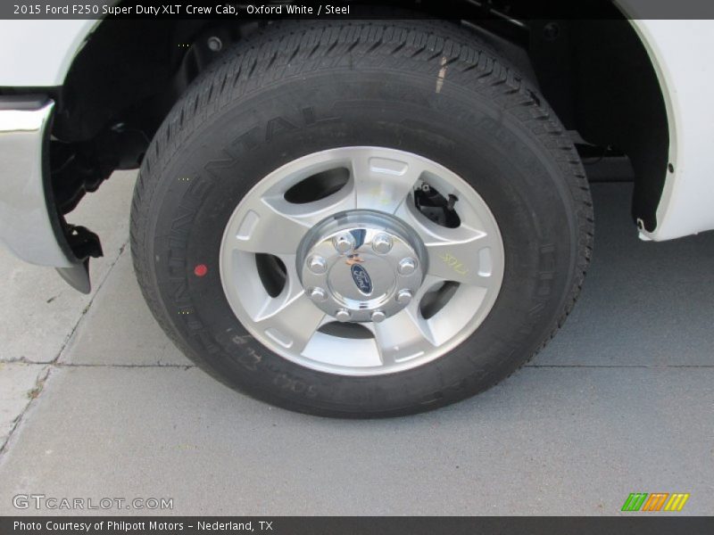 Oxford White / Steel 2015 Ford F250 Super Duty XLT Crew Cab