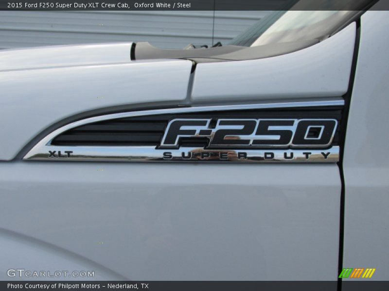 Oxford White / Steel 2015 Ford F250 Super Duty XLT Crew Cab