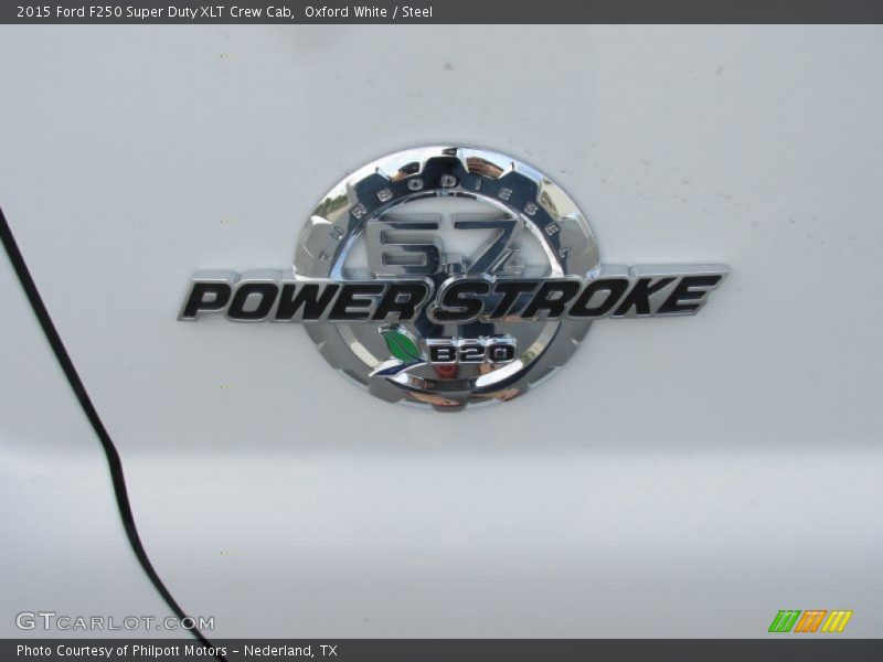 Oxford White / Steel 2015 Ford F250 Super Duty XLT Crew Cab