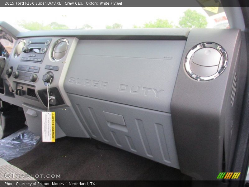 Oxford White / Steel 2015 Ford F250 Super Duty XLT Crew Cab