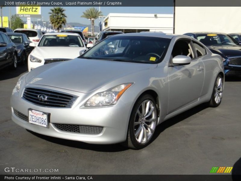 Liquid Platinum Silver / Graphite 2008 Infiniti G 37 Journey Coupe