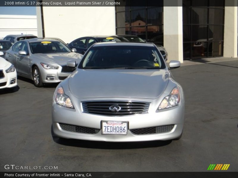Liquid Platinum Silver / Graphite 2008 Infiniti G 37 Journey Coupe