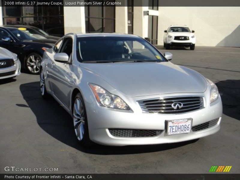 Liquid Platinum Silver / Graphite 2008 Infiniti G 37 Journey Coupe