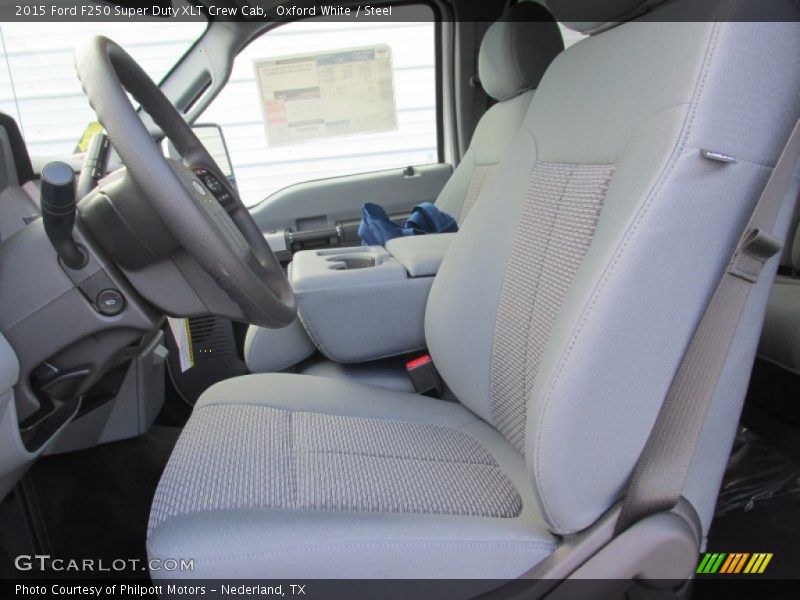 Oxford White / Steel 2015 Ford F250 Super Duty XLT Crew Cab