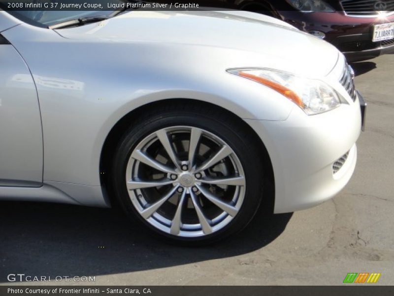 Liquid Platinum Silver / Graphite 2008 Infiniti G 37 Journey Coupe