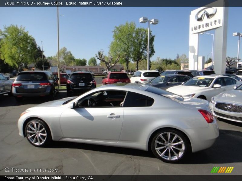 Liquid Platinum Silver / Graphite 2008 Infiniti G 37 Journey Coupe