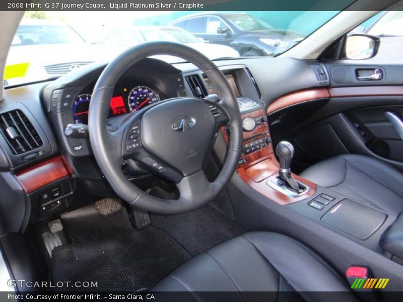 Liquid Platinum Silver / Graphite 2008 Infiniti G 37 Journey Coupe