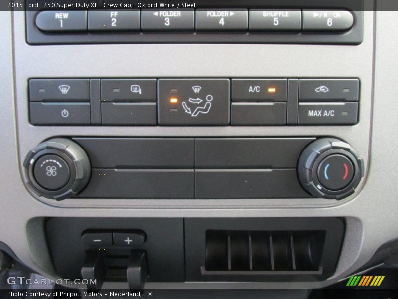 Oxford White / Steel 2015 Ford F250 Super Duty XLT Crew Cab