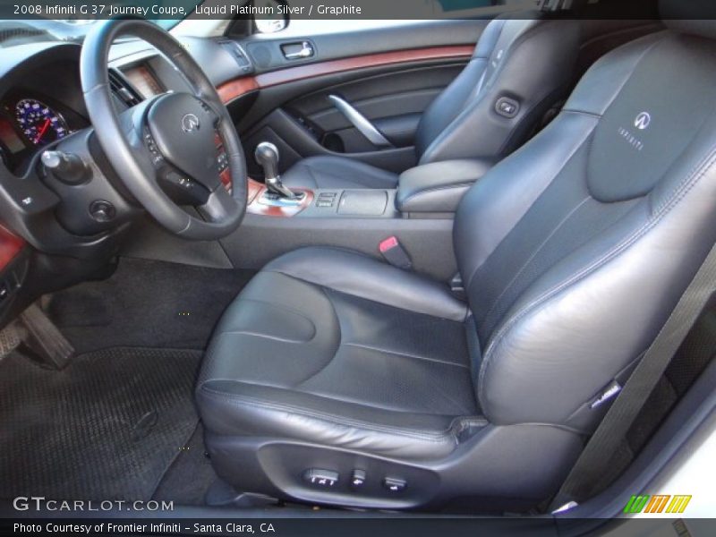 Liquid Platinum Silver / Graphite 2008 Infiniti G 37 Journey Coupe