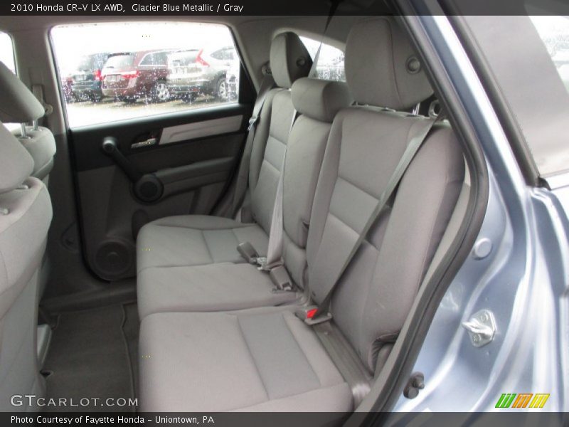 Glacier Blue Metallic / Gray 2010 Honda CR-V LX AWD