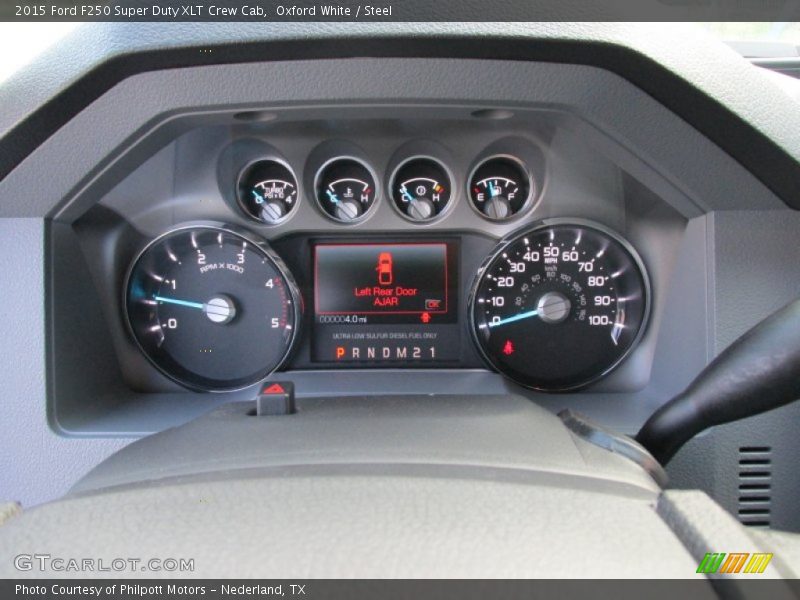 Oxford White / Steel 2015 Ford F250 Super Duty XLT Crew Cab