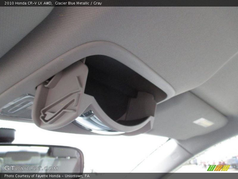Glacier Blue Metallic / Gray 2010 Honda CR-V LX AWD
