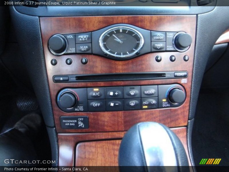 Liquid Platinum Silver / Graphite 2008 Infiniti G 37 Journey Coupe