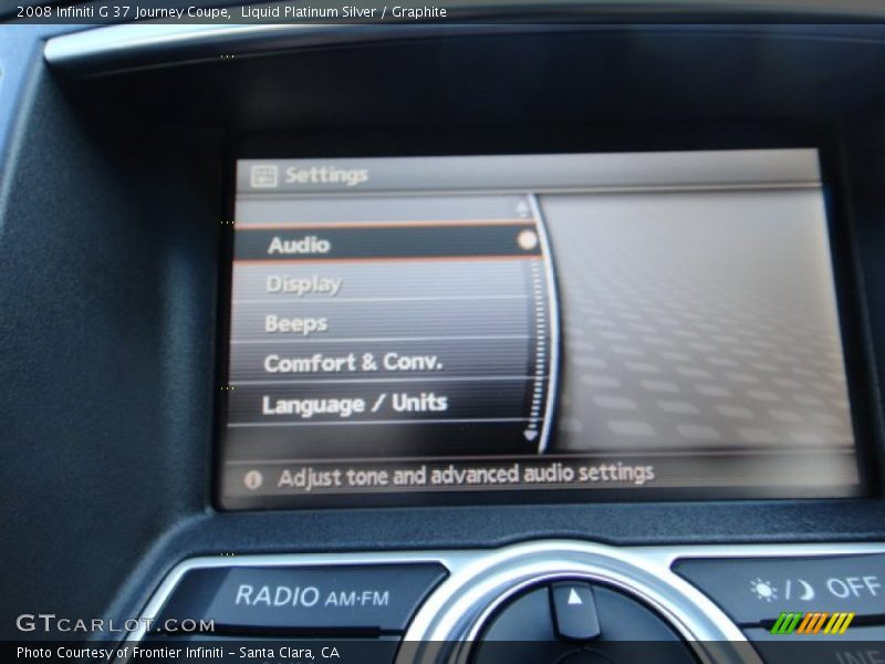 Liquid Platinum Silver / Graphite 2008 Infiniti G 37 Journey Coupe