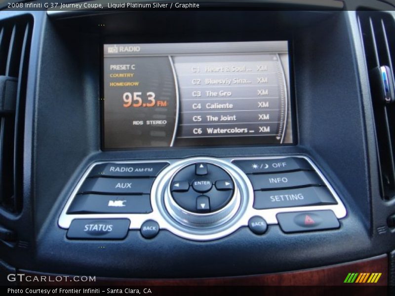 Liquid Platinum Silver / Graphite 2008 Infiniti G 37 Journey Coupe