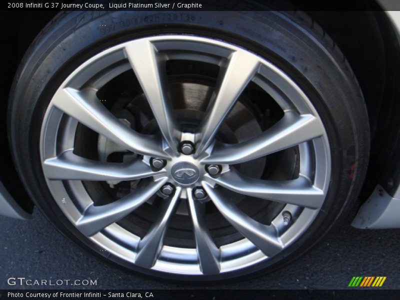 Liquid Platinum Silver / Graphite 2008 Infiniti G 37 Journey Coupe