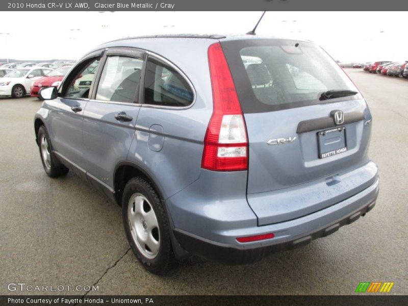 Glacier Blue Metallic / Gray 2010 Honda CR-V LX AWD