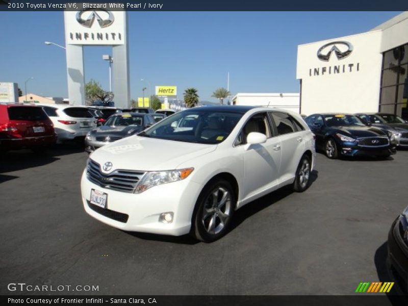 Blizzard White Pearl / Ivory 2010 Toyota Venza V6