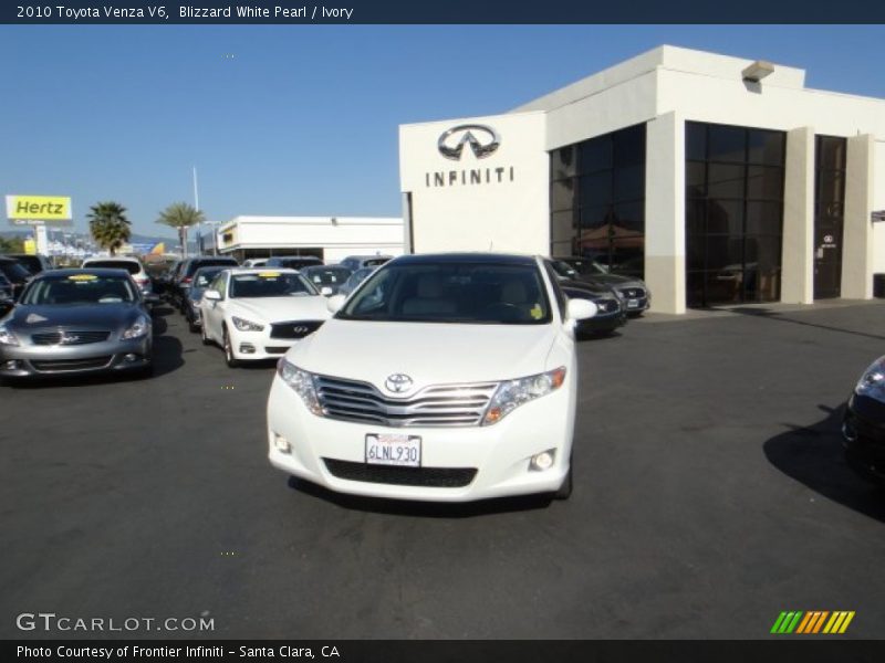 Blizzard White Pearl / Ivory 2010 Toyota Venza V6