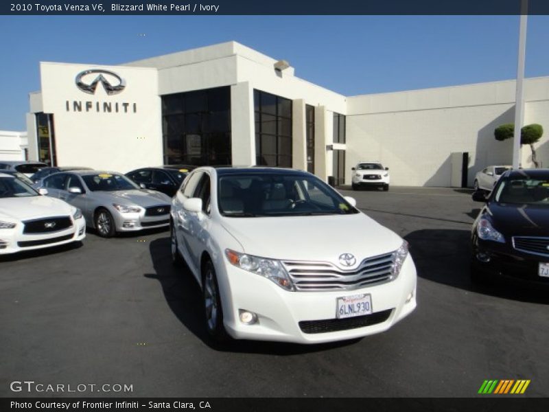 Blizzard White Pearl / Ivory 2010 Toyota Venza V6