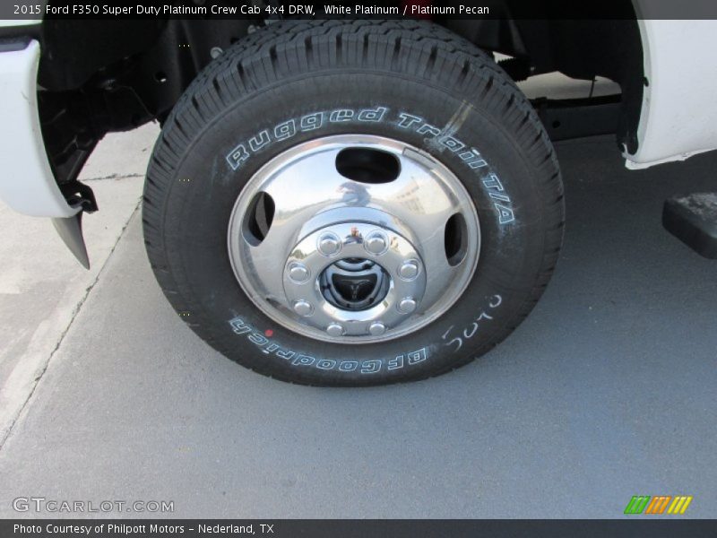 White Platinum / Platinum Pecan 2015 Ford F350 Super Duty Platinum Crew Cab 4x4 DRW