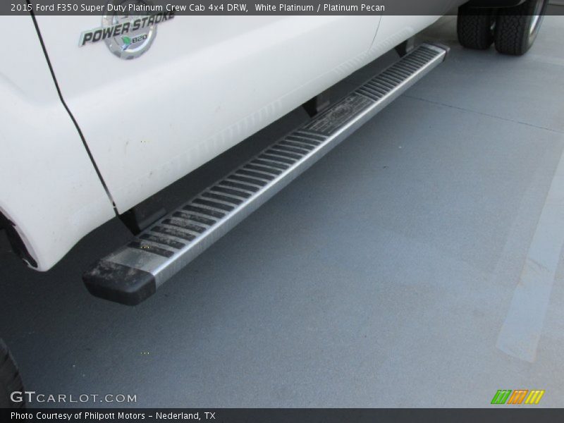 White Platinum / Platinum Pecan 2015 Ford F350 Super Duty Platinum Crew Cab 4x4 DRW