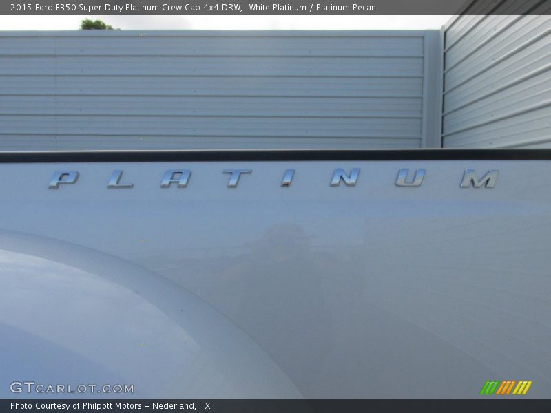 White Platinum / Platinum Pecan 2015 Ford F350 Super Duty Platinum Crew Cab 4x4 DRW