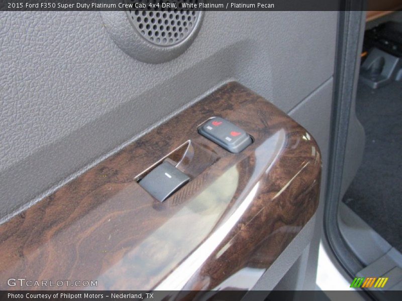 White Platinum / Platinum Pecan 2015 Ford F350 Super Duty Platinum Crew Cab 4x4 DRW