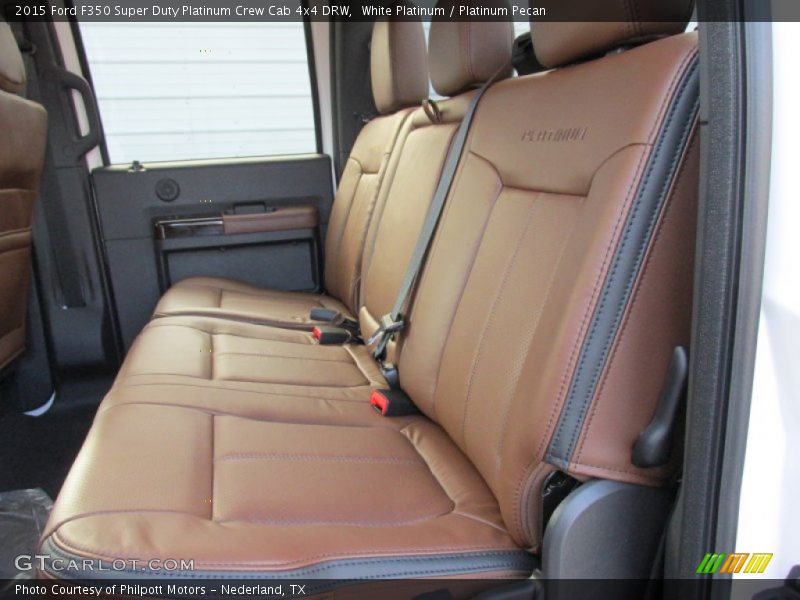 White Platinum / Platinum Pecan 2015 Ford F350 Super Duty Platinum Crew Cab 4x4 DRW