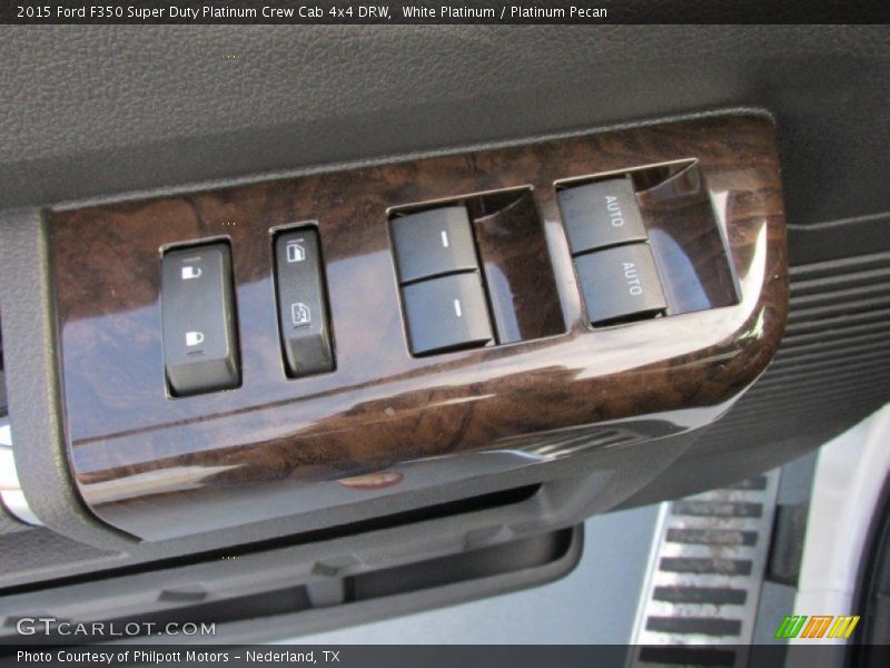White Platinum / Platinum Pecan 2015 Ford F350 Super Duty Platinum Crew Cab 4x4 DRW