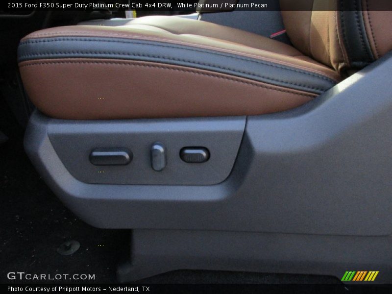 White Platinum / Platinum Pecan 2015 Ford F350 Super Duty Platinum Crew Cab 4x4 DRW