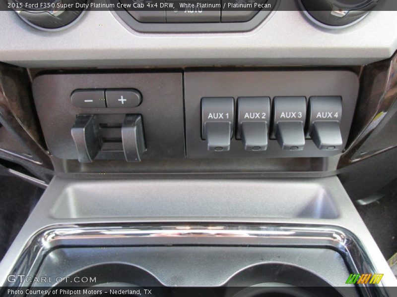 White Platinum / Platinum Pecan 2015 Ford F350 Super Duty Platinum Crew Cab 4x4 DRW