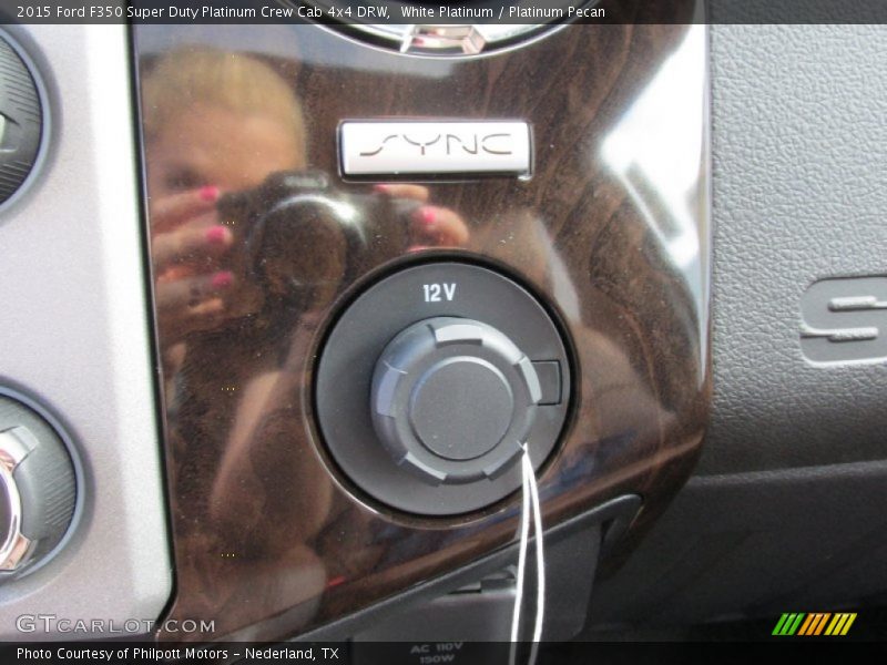 White Platinum / Platinum Pecan 2015 Ford F350 Super Duty Platinum Crew Cab 4x4 DRW