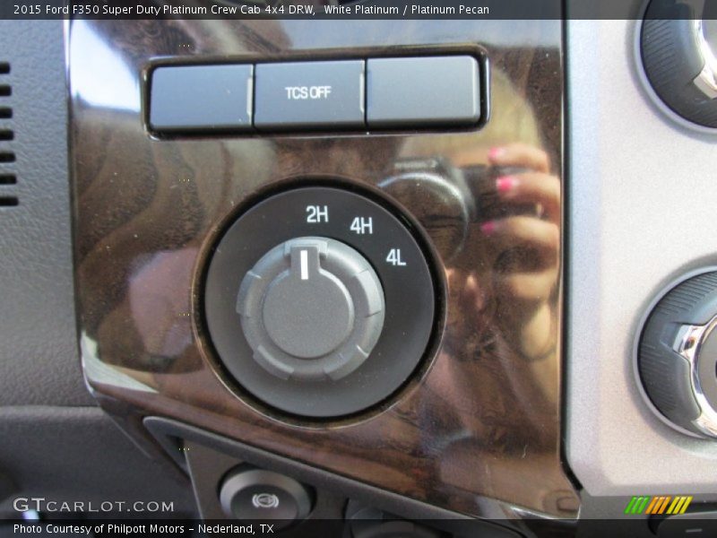 White Platinum / Platinum Pecan 2015 Ford F350 Super Duty Platinum Crew Cab 4x4 DRW