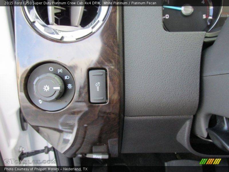 White Platinum / Platinum Pecan 2015 Ford F350 Super Duty Platinum Crew Cab 4x4 DRW