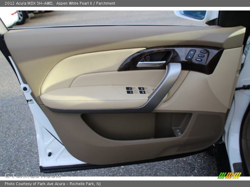 Aspen White Pearl II / Parchment 2012 Acura MDX SH-AWD