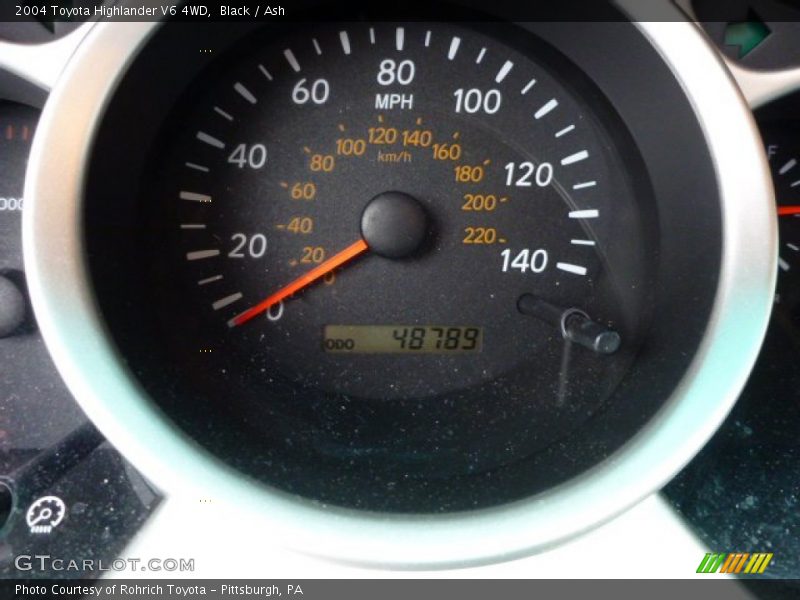 Black / Ash 2004 Toyota Highlander V6 4WD