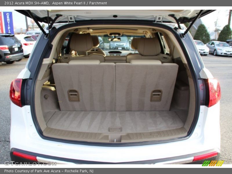 Aspen White Pearl II / Parchment 2012 Acura MDX SH-AWD