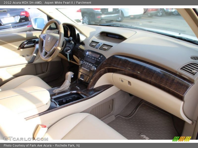 Aspen White Pearl II / Parchment 2012 Acura MDX SH-AWD