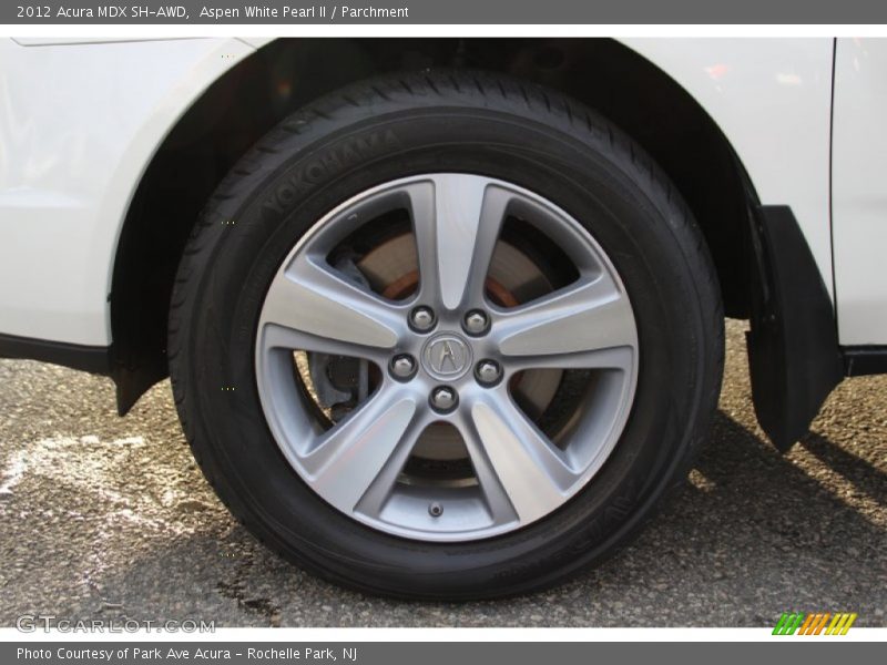 Aspen White Pearl II / Parchment 2012 Acura MDX SH-AWD