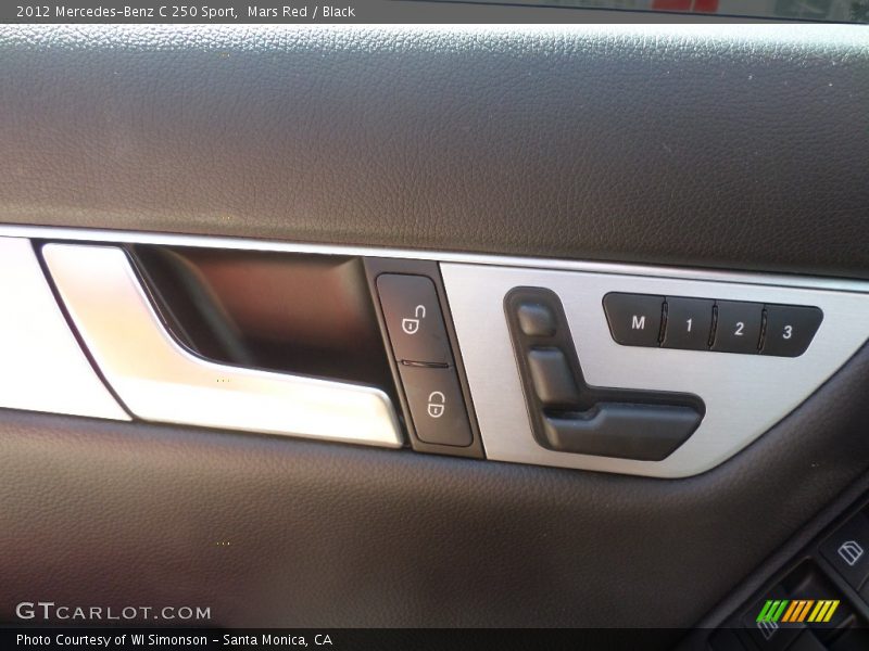 Mars Red / Black 2012 Mercedes-Benz C 250 Sport