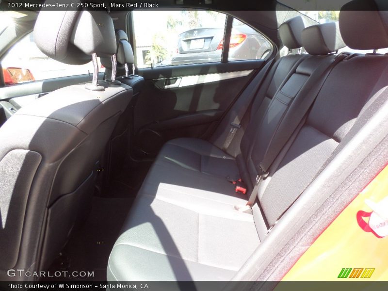 Mars Red / Black 2012 Mercedes-Benz C 250 Sport